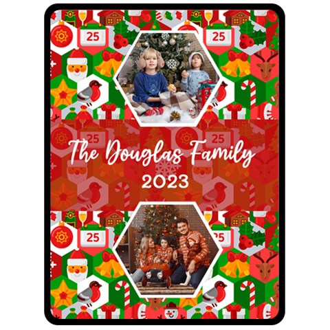 Christmas Photo Large Blanket By Joe 80 x60  Blanket Front