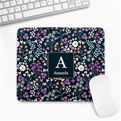 Initial Name Floral Mousepad - Collage Mousepad