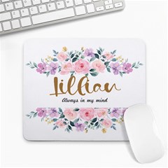 Watercolor Flower Name Mousepad