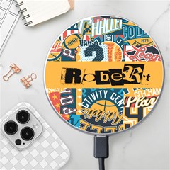 Personalized Street Art Name Wireless Fast Charger