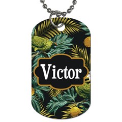 Tropical Name Dog Tag