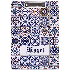 Tiles Name Acrylic Clipboard