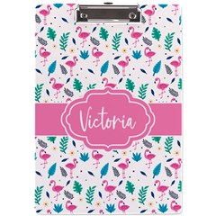 Flamingo Name Acrylic Clipboard