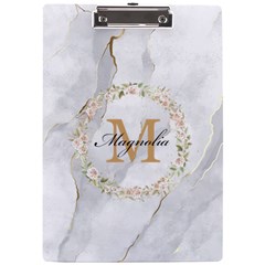 Initial Name Acrylic Clipboard