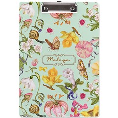 Floral Name Acrylic Clipboard