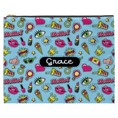 Personalized Girly Pattern Name Cosmetic Bag (7 styles) - Cosmetic Bag (XXXL)