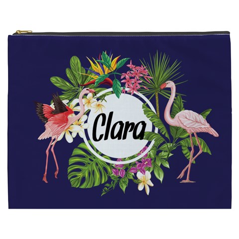 Personalized Summer Tropical Name Cosmetic Bag By Joe Front