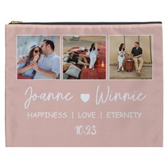 Personalized Couple Photo Names Cosmetic Bag (7 styles) - Cosmetic Bag (XXXL)