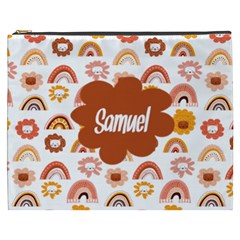 Personalized Cat Illustration Name Cosmetic Bag