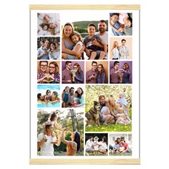 Personalized 15 Photos Hanging Canvas Print