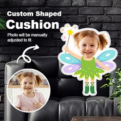 Personalized Photo In Elf Custom Shaped Cushion