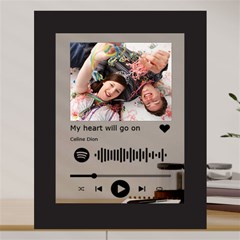 Acrylic 5  Spotify Song Plague Tabletop/Wall Photo Frame