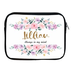 Personalized Floral Pattern Always in My Mind Name iPad Zipper Case (2 styles) - Apple iPad Zipper Case