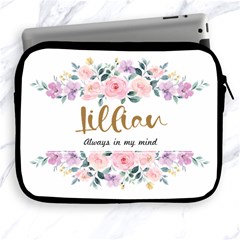 Personalized Floral Pattern Always In My Mind Name Ipad Zipper Case