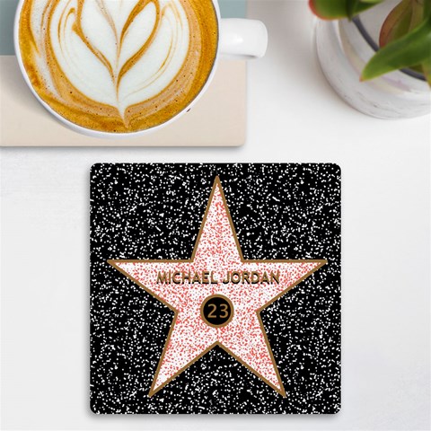 Personalized Hollywood Walk Of Fame Name Any Text Age Birthday Uv Print Square Tile Coaster By Joe Front