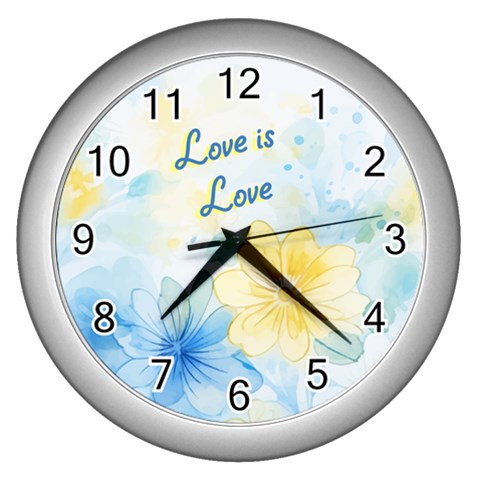 Personalized Flower Name Wall Clock By Katy Front