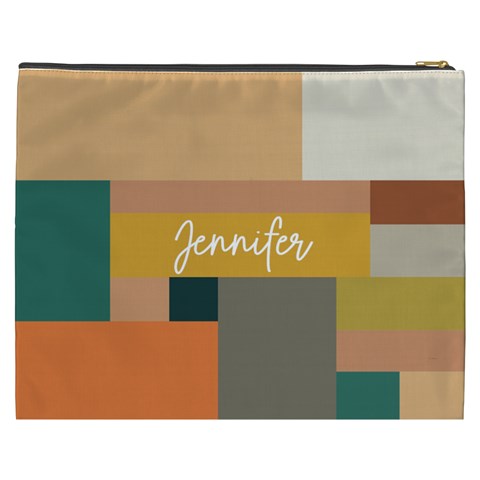 Personalized Geometric Minimalist Name Cosmetic Bag By Joe Back