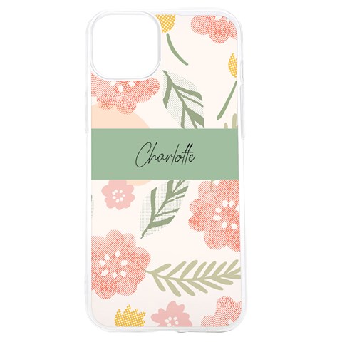 Personalized Flower Pattern Name Uv Print Case By Katy Front