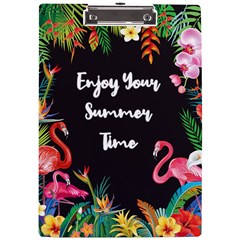 Personalized Summer Time Name A4 Acrylic Clipboard