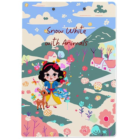 Personalized Snow White Name A4 Acrylic Clipboard By Katy Back