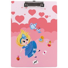 Personalized Alice Fall Down Name A4 Acrylic Clipboard