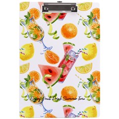 Personalized Fruit Drink Name A4 Acrylic Clipboard