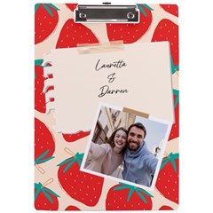 Personalized Fruit Memo Photo Name A4 Acrylic Clipboard
