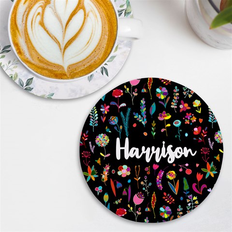 Personalized Floral Pattern Name Wireless Fast Charger By Joe Front