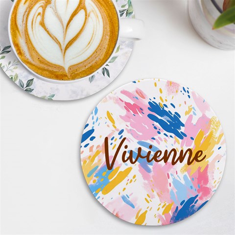 Personalized Colorful Brush Name Wireless Fast Charger By Joe Front