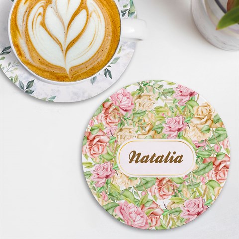 Personalized Hand Drawn Floral Any Text Name Wireless Fast Charger By Joe Front