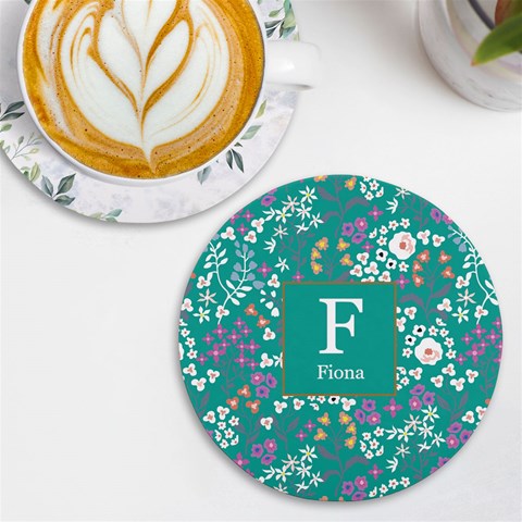 Personalized Floral Pattern Initial Name Wireless Fast Charger By Joe Front