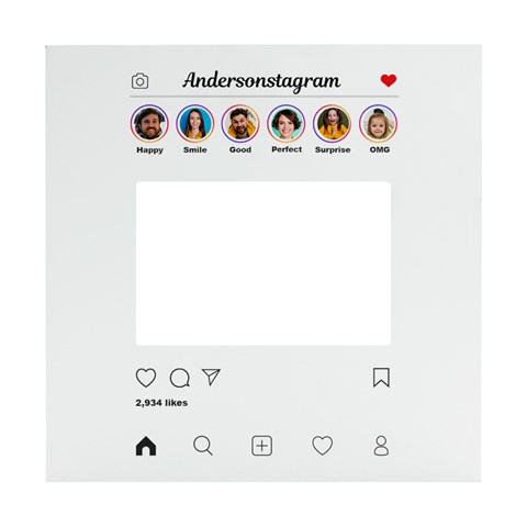 Personalized Instagram Family Any Text Box Photo Frame By Joe Front