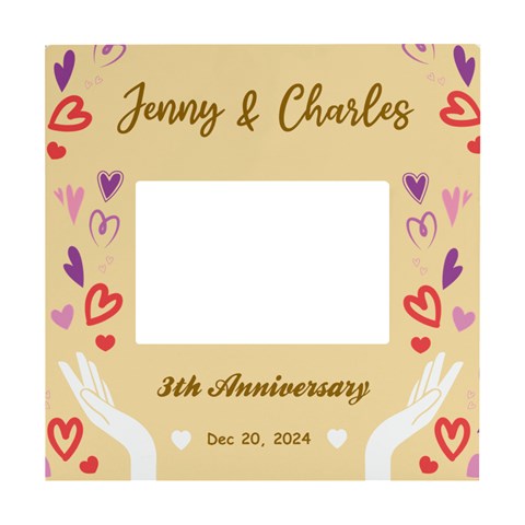 Personalized Heart Love Couple Name Any Text Box Photo Frame By Joe Front