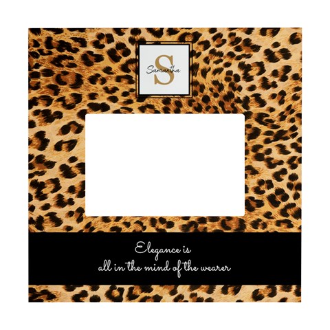Personalized Animal Skin Initial Name Any Text Box Photo Frame By Joe Front