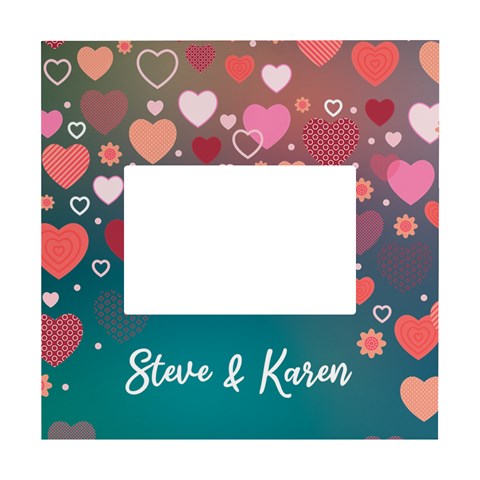 Personalized Love Heart Name Box Photo Frame By Joe Front