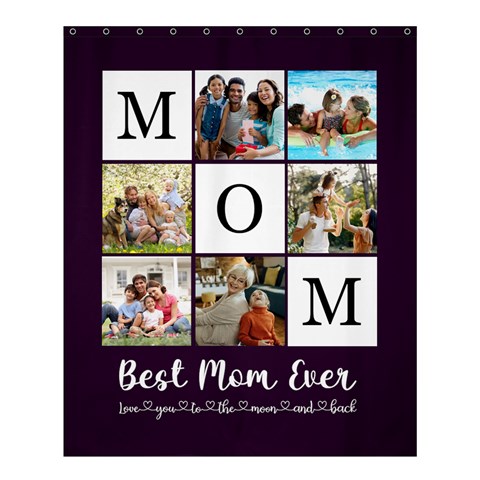 Personalized Best Mom Dad Ever Photo Name Shower Curtain By Joe 60 x72  Curtain