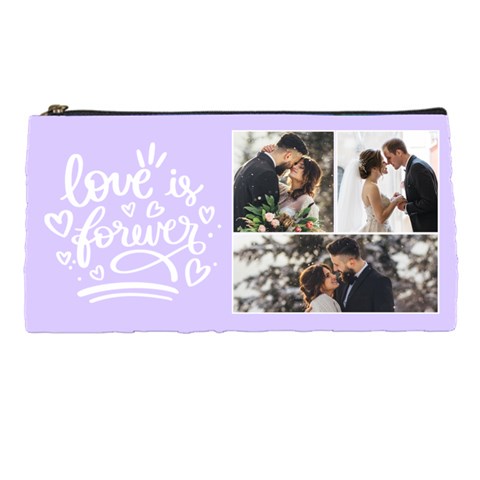 Personalized Slogan With Photo Pencil Case By Katy Front