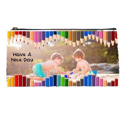 Personalized Pencil Frame Photo Pencil Case By Katy Front