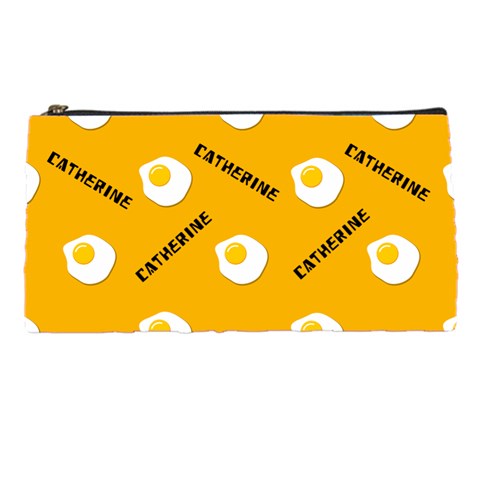 Personalized Egg Pattern Name Pencil Case By Katy Front