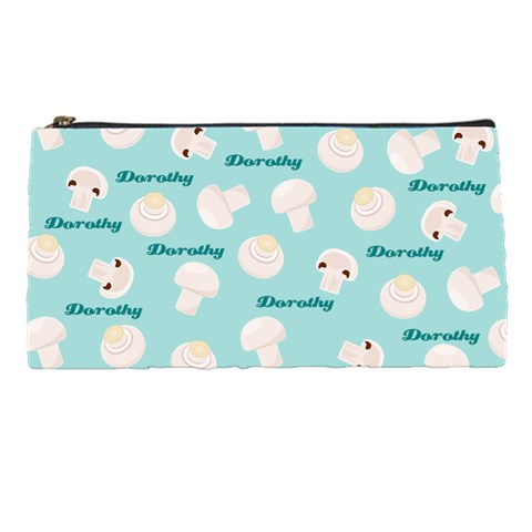 Personalized Mushroom Pattern Name Pencil Case By Katy Front