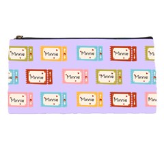 Personalized Tickers Pattern Name Pencil Case