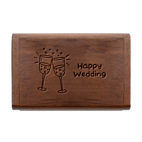 Personalized Wines Name Wood Oval Usb Flash Drive By Katy Box