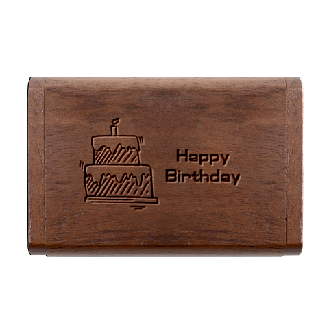 Personalized Birthday Name Wood Oval Usb Flash Drive By Katy Box