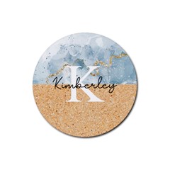 Personalized Mable Name Rubber Coaster (Round)