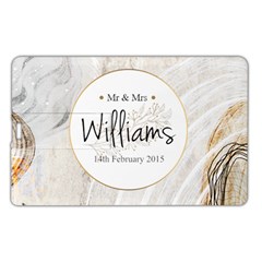 Personalized Marble Frame Wedding Family Name Card Style USB Flash Drive