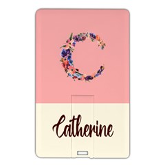 Personalized Initial Name Card Style USB Flash Drive