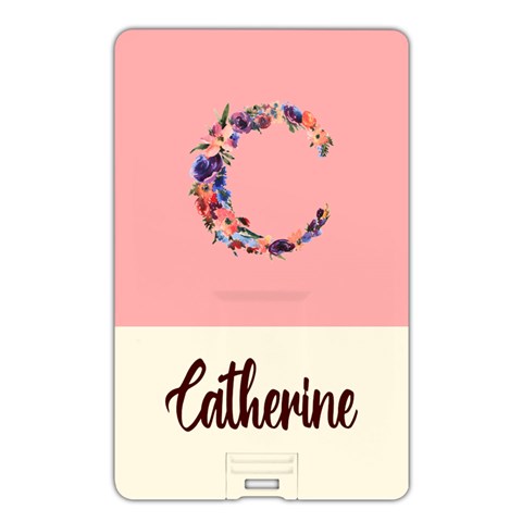 Personalized Initial Name Card Style Usb Flash Drive By Joe Back