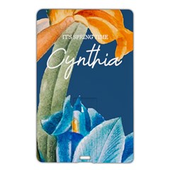 Personalized Floral Spring Time Name Card Style USB Flash Drive