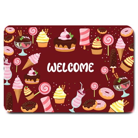 Personalized Dessert Name Any Text Large Doormat By Joe 30 x20  Door Mat