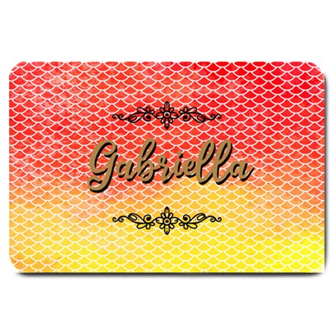 Personalized Gradient Color Any Text Large Doormat By Joe 30 x20  Door Mat